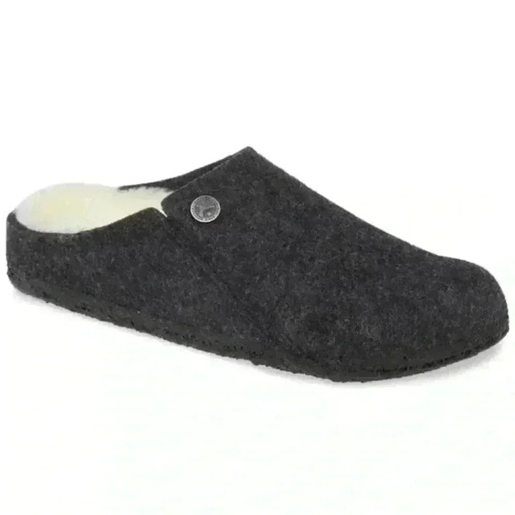 Birkenstock Zermatt Genuine Shearling Lined
Slipper Dark Gray Size 40 - Picture 5 of 9